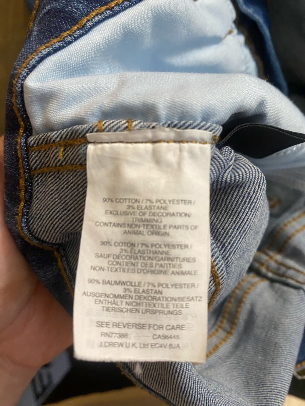 Madewell 10” High-Rise Button-Fly Blue Skinny Jeans - Picture 7 of 8